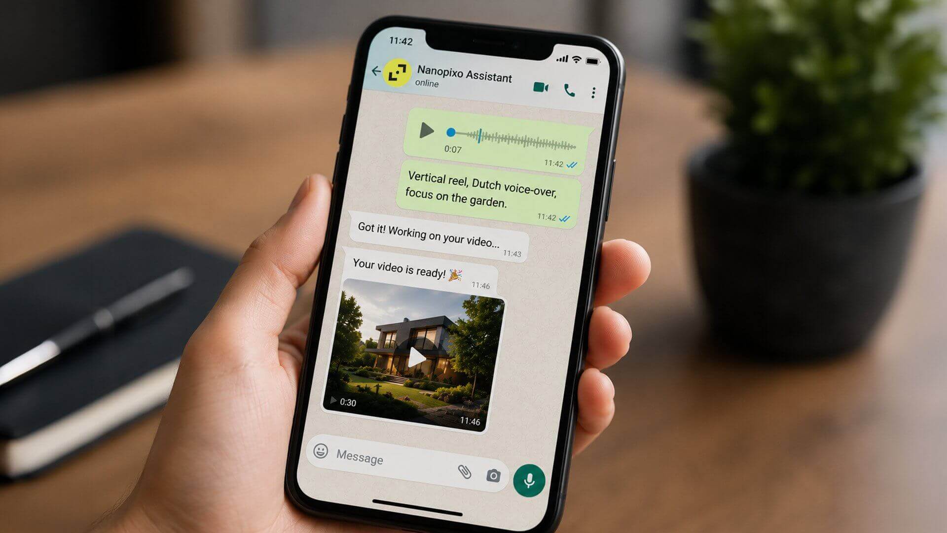 Run Nanopixo by chat, Claude, ChatGPT or WhatsApp screenshot