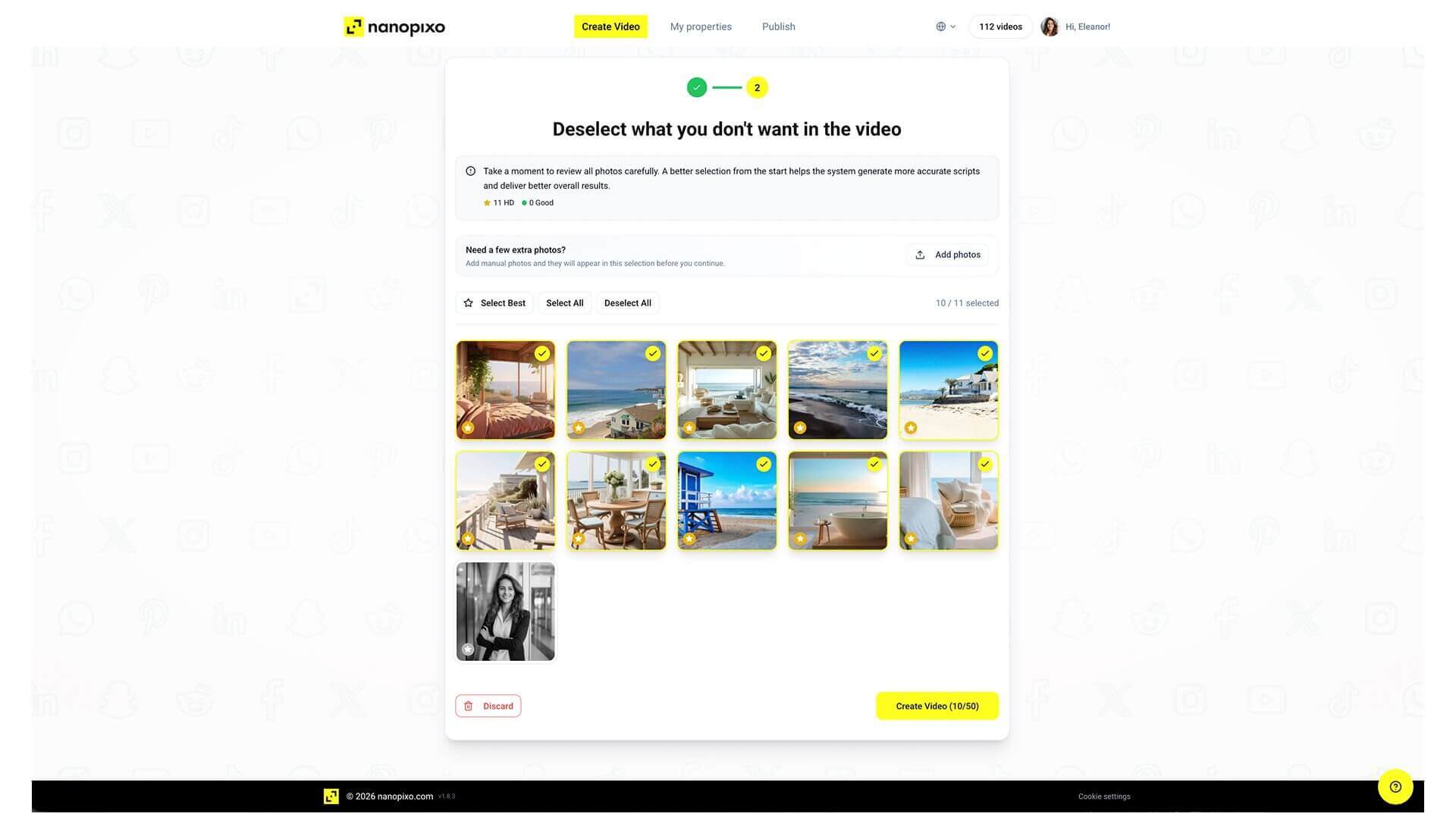 No duplicate photos from your scraper or CRM import screenshot