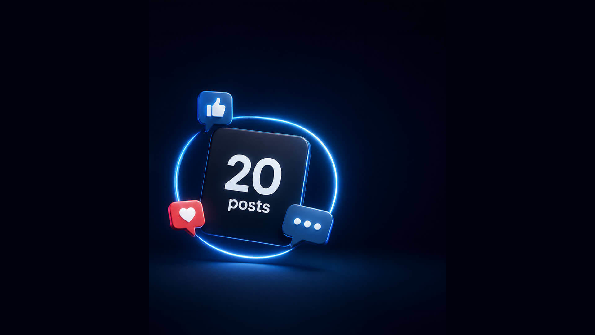 Free plan, 20 posts included, forever screenshot