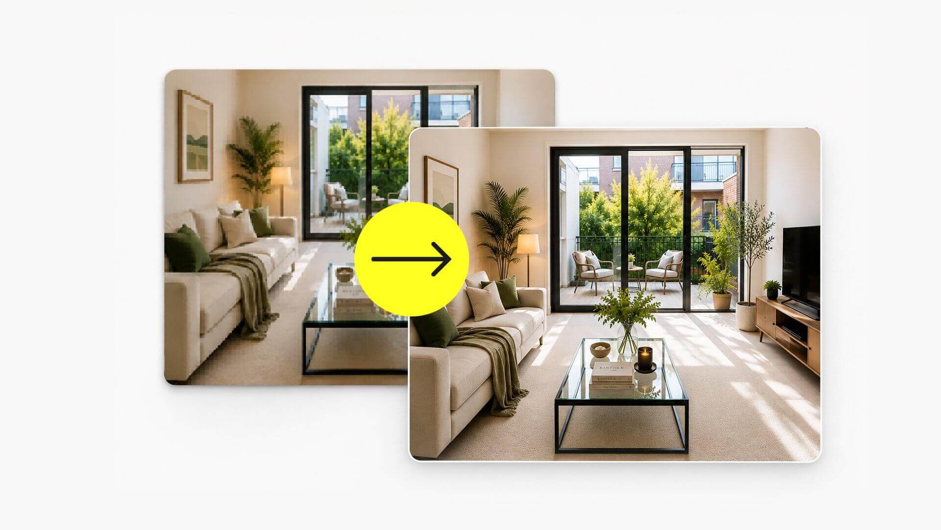 Low‑resolution photos upscaled to crisp HD screenshot