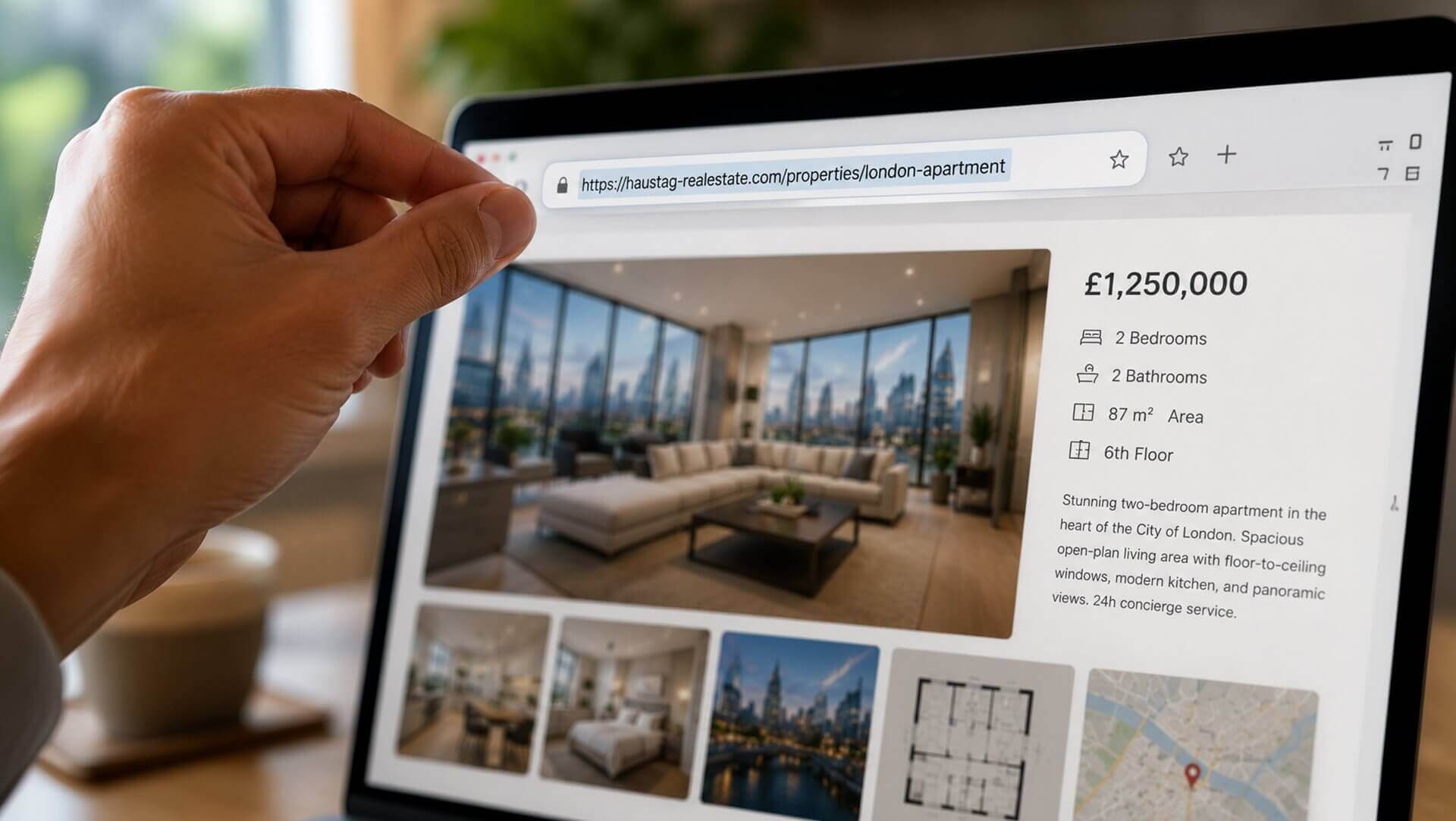 Auto‑scrape any property URL screenshot