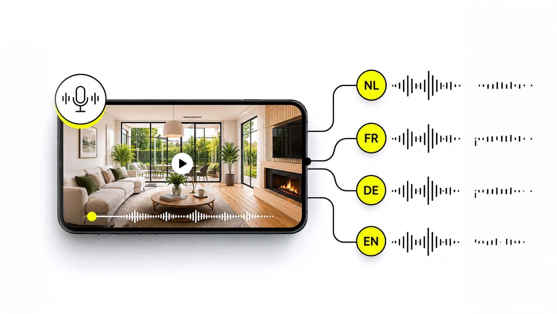 Natural voice‑overs in 8 languages screenshot